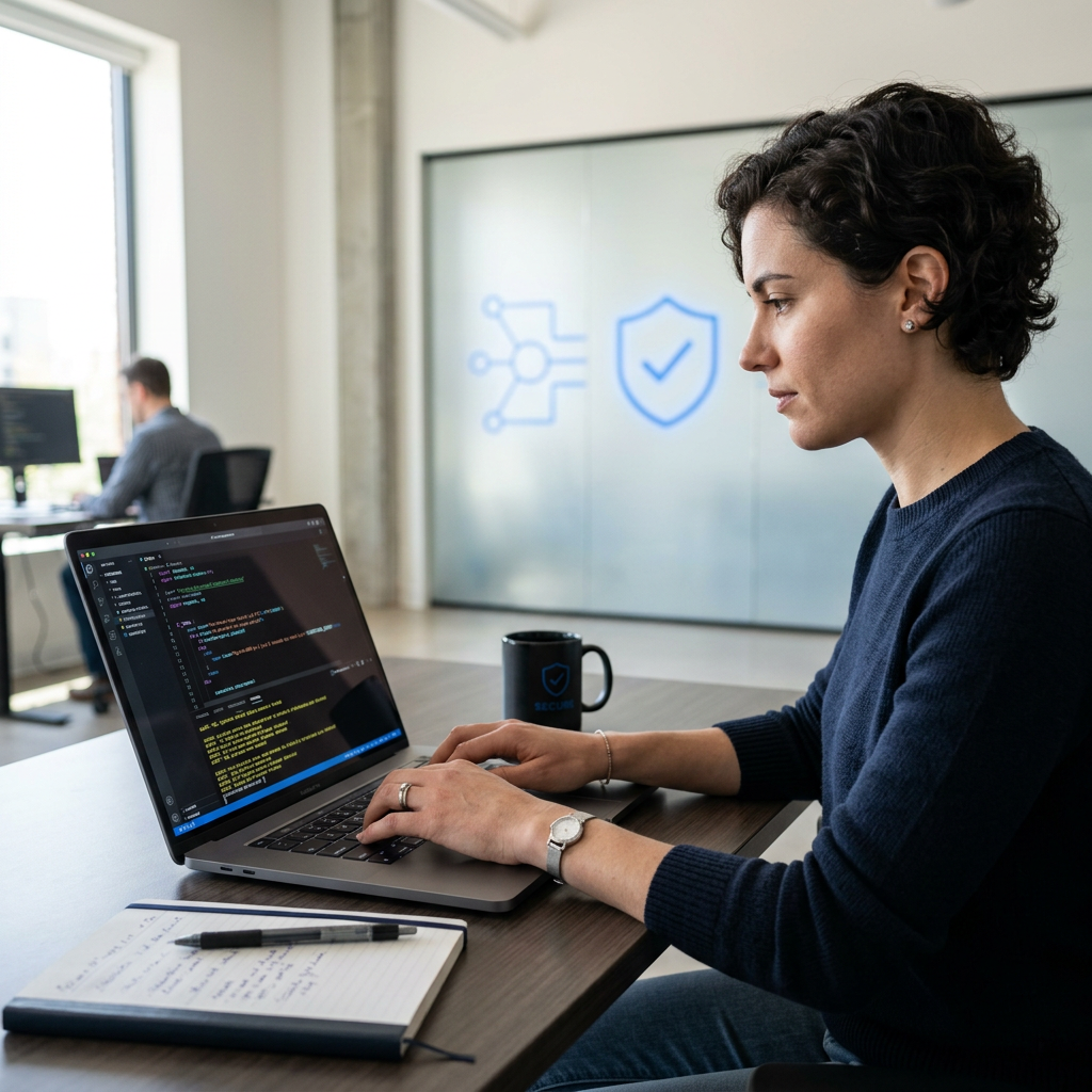 Expert-Led Testing - Security professional analyzing code